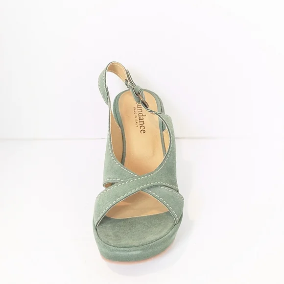 NWOT Sundance suede wedge sandals - Picture 9 of 16